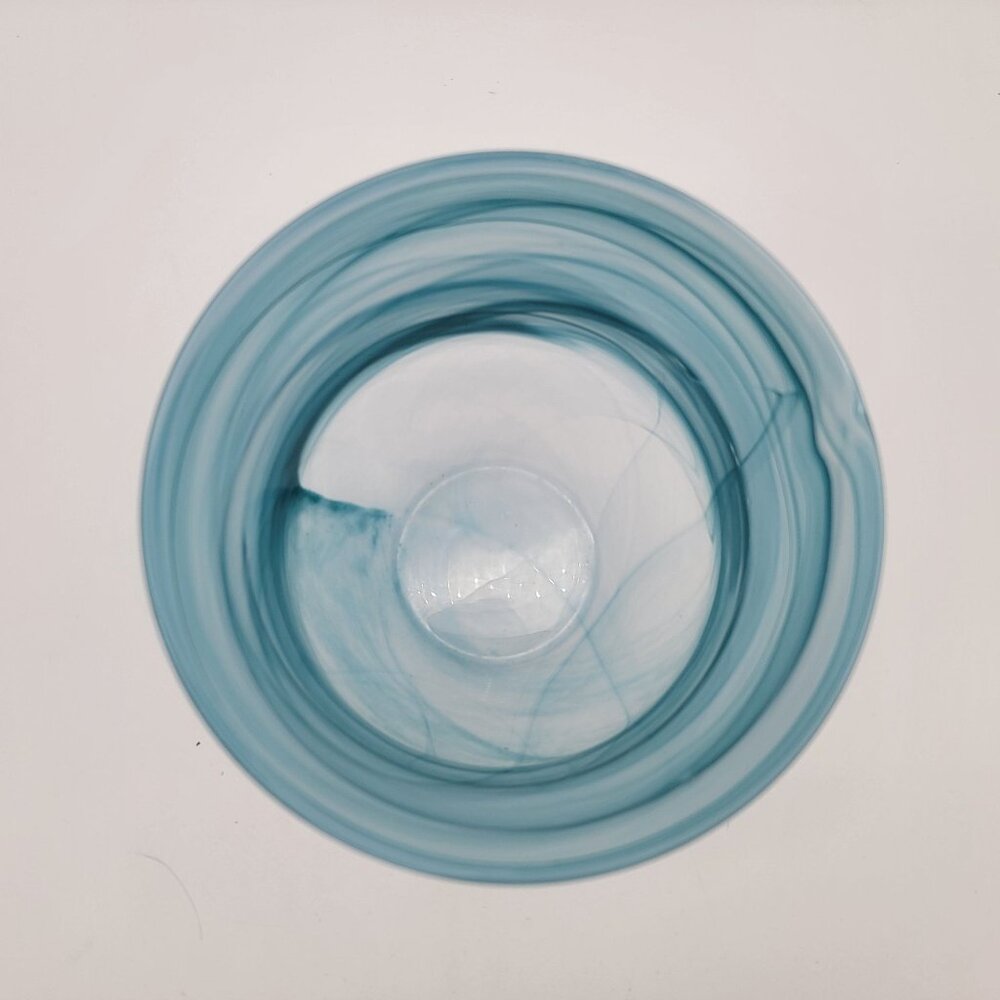 Blue Swirl Eco Glass Vase - Picture 2 of 5